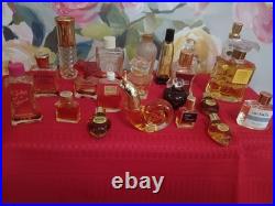 Huge Vintage Lot Of 57 Empty And Full Sample Perfume Bottles And Beauty Products