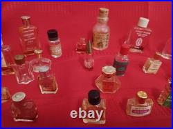 Huge Vintage Lot Of 57 Empty And Full Sample Perfume Bottles And Beauty Products