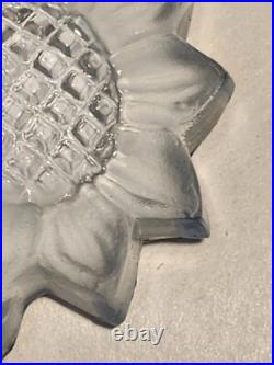 Imperial Sunflower Perfume Bottles Dresser Set Light Blue Pair Vintage 1940's