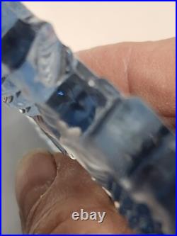 Imperial Sunflower Perfume Bottles Dresser Set Light Blue Pair Vintage 1940's