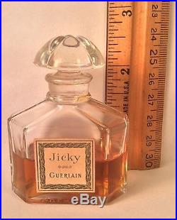 JICKY Guerlain PERFUME Vintage Baccarat Style Quadrilobe Bottle 1/2 Full France