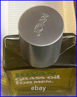 JOVAN Grass Oil Men Aftershave Cologne 4 oz Bottle Full Vintage New discontinued