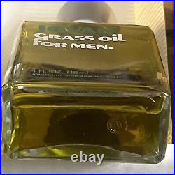 JOVAN Grass Oil Men Aftershave Cologne 4 oz Bottle Full Vintage New discontinued