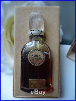 Jean Patou Moment Supreme EXTRAIT parfum Vintage 1930s Sealed Bottle Mottled Box