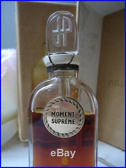 Jean Patou Moment Supreme EXTRAIT parfum Vintage 1930s Sealed Bottle Mottled Box