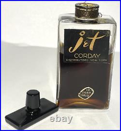 Jet by Corday Eau de Toilette Perfume Rare 1924 Vintage 1 1/4 oz 65% Full