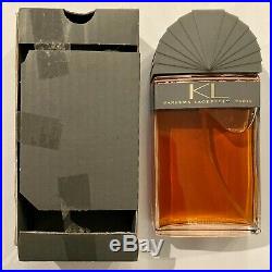 KL PERFUME by KARL LAGERFELD RARE, 100ml (3.3 OZ.) EXTRA LARGE BOTTLE VINTAGE