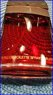 KL PERFUME by KARL LAGERFELD RARE, 100ml (3.3 OZ.) EXTRA LARGE BOTTLE VINTAGE