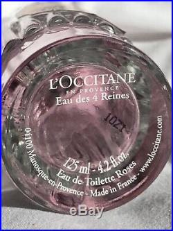 L'Occitane Rose Eau Des 4 Reines Perfume 125ml EDT Vintage Huge Bottle Decorativ