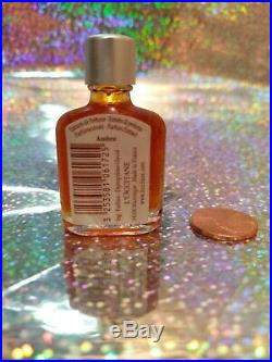 L'occitane Vintage Ambre Amber Perfume Extract Extrait Mini Bottle. 16 Oz Rare