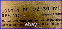 LE DE GIVENCHY PURE PERFUME EXTRAIT 1.0oz 30ml VTG Fresh Full Seald Btl NIB +