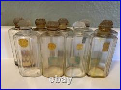 LOT 9 VINTAGE 1930's COTY PARIS FRANCE EMPTY Perfume Bottles WithGlass Stoppers LOT 9 VINTAGE 1930's COTY PARIS FRANCE EMPTY Perfume Bottles WithGlass Stoppers