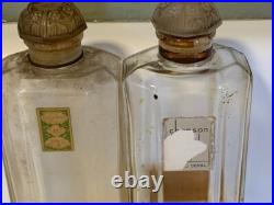 LOT 9 VINTAGE 1930's COTY PARIS FRANCE EMPTY Perfume Bottles WithGlass Stoppers LOT 9 VINTAGE 1930's COTY PARIS FRANCE EMPTY Perfume Bottles WithGlass Stoppers