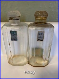 LOT 9 VINTAGE 1930's COTY PARIS FRANCE EMPTY Perfume Bottles WithGlass Stoppers LOT 9 VINTAGE 1930's COTY PARIS FRANCE EMPTY Perfume Bottles WithGlass Stoppers