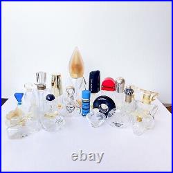 LOT OF 23 Designer Vintage Perfume Bottles Mini Kenzo YSL Armani Lalique Lancome