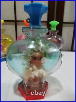 LOT of 5 Liddle Kiddle Kolognes Perfume Bottles Little Doll vintage Mattel dolls