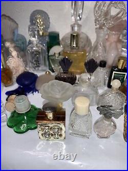 LOT of 57 + Vintage Collectable Perfume Bottles (inc. 5 Atomizer & 7 Stoppers)