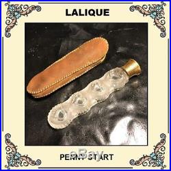 LSNR Vintage Art Deco DeVilbiss 22k Gold Series Glass Perfume Bottle Atomizer