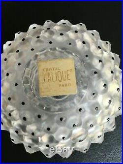 Lalique Cactus No. 2 Perfume Bottle with label pre-owned, vintage, no flaws