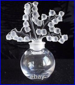 Lalique Clairefontaine Perfume Bottle Flacon Lily of The Valley France Vtg NOS