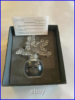 Lalique Clairefontaine Perfume Bottle Flacon Lily of The Valley France Vtg NOS