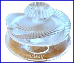Lalique France Paris Art Cut Crystal Glass Sculpture Baptiste Perfume Bottle Vtg