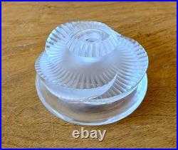 Lalique France Paris Art Cut Crystal Glass Sculpture Baptiste Perfume Bottle Vtg