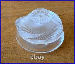 Lalique France Paris Art Cut Crystal Glass Sculpture Baptiste Perfume Bottle Vtg