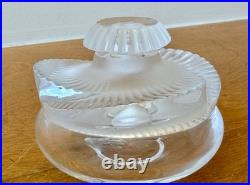 Lalique France Paris Art Cut Crystal Glass Sculpture Baptiste Perfume Bottle Vtg