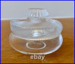 Lalique France Paris Art Cut Crystal Glass Sculpture Baptiste Perfume Bottle Vtg