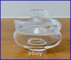 Lalique France Paris Art Cut Crystal Glass Sculpture Baptiste Perfume Bottle Vtg