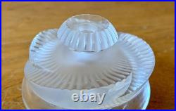Lalique France Paris Art Cut Crystal Glass Sculpture Baptiste Perfume Bottle Vtg