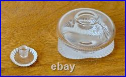 Lalique France Paris Art Cut Crystal Glass Sculpture Baptiste Perfume Bottle Vtg