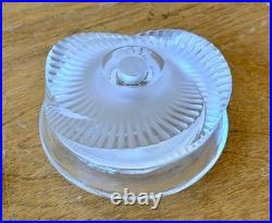 Lalique France Paris Art Cut Crystal Glass Sculpture Baptiste Perfume Bottle Vtg
