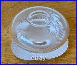 Lalique France Paris Art Cut Crystal Glass Sculpture Baptiste Perfume Bottle Vtg