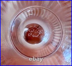 Lalique France Paris Art Cut Crystal Glass Sculpture Baptiste Perfume Bottle Vtg