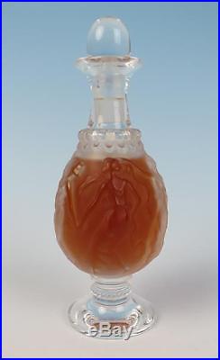 Lalique MADRIGAL Perfume Bottle For Molinard French Glass Flacon 1940's Vintage