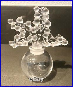 Lalique Perfume Bottle Vintage Clairefontaine Falcon Lily of the Valley