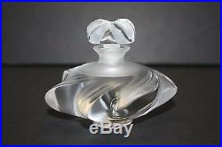Lalique Samoa Perfume Bottle Frosted Crystal Art Glass Figure Collectible VTG