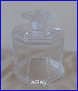 Lalique Vintage Large Clear Glass Vanity Perfume Bottle