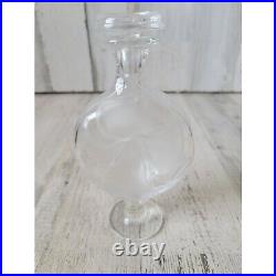 Lalique moulin rouge flower glass bottle vintage signed France
