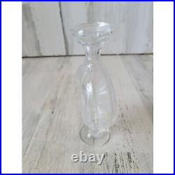 Lalique moulin rouge flower glass bottle vintage signed France