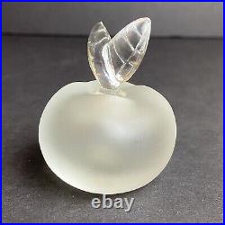 Lalique of France Nina Ricci Pomme Crystal Apple Perfume Bottle Vintage