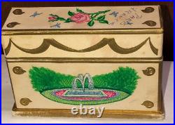 Lancome Perfume Box Mini Bottles Majestic Gardens 1944 French France Vintage