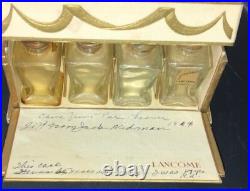 Lancome Perfume Box Mini Bottles Majestic Gardens 1944 French France Vintage