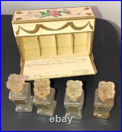 Lancome Perfume Box Mini Bottles Majestic Gardens 1944 French France Vintage