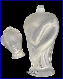 Large Vintage Elizabeth Arden Memoire Cherie French Figural Lady Perfume Bottle