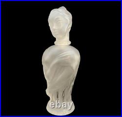 Large Vintage Elizabeth Arden Memoire Cherie French Figural Lady Perfume Bottle