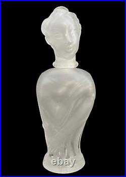 Large Vintage Elizabeth Arden Memoire Cherie French Figural Lady Perfume Bottle