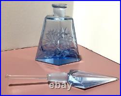 Large Vintage Made In Czechoslovakia Perfume Bottle Dauber Signed Large Vintage Made In Czechoslovakia Perfume Bottle Dauber Signed